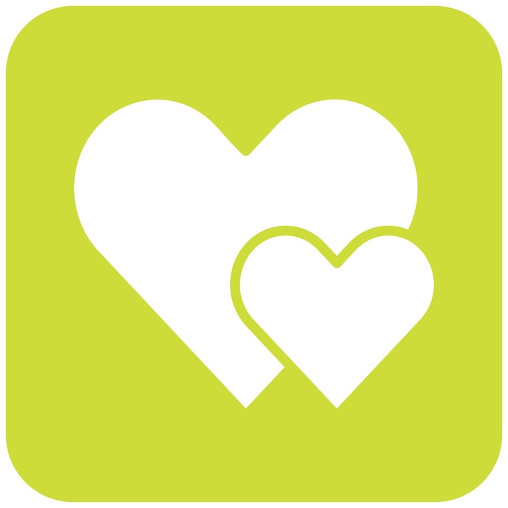 Vektör two hearts vector icon design illustration