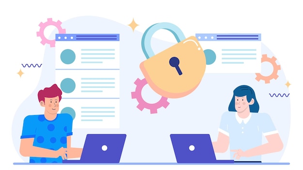 Two people had training sessions on cybersecurity best practices