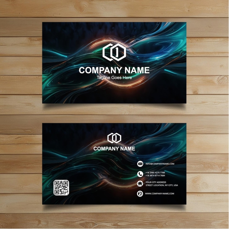 Vektör two vertical banners with the logo for company company