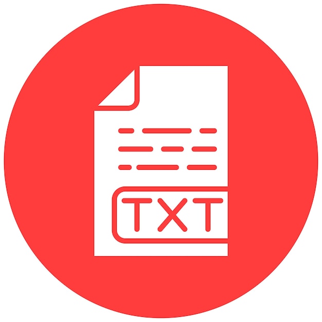 Txt File Vector Icon Design Illustration
