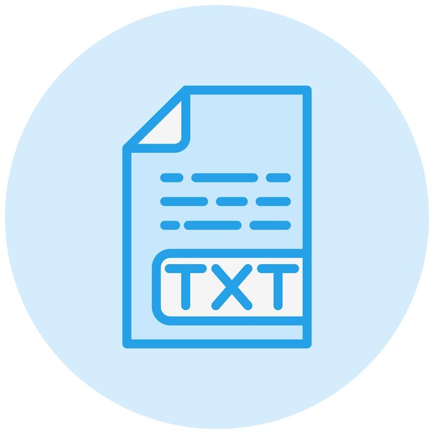 Txt File Vector Icon Design Illustration