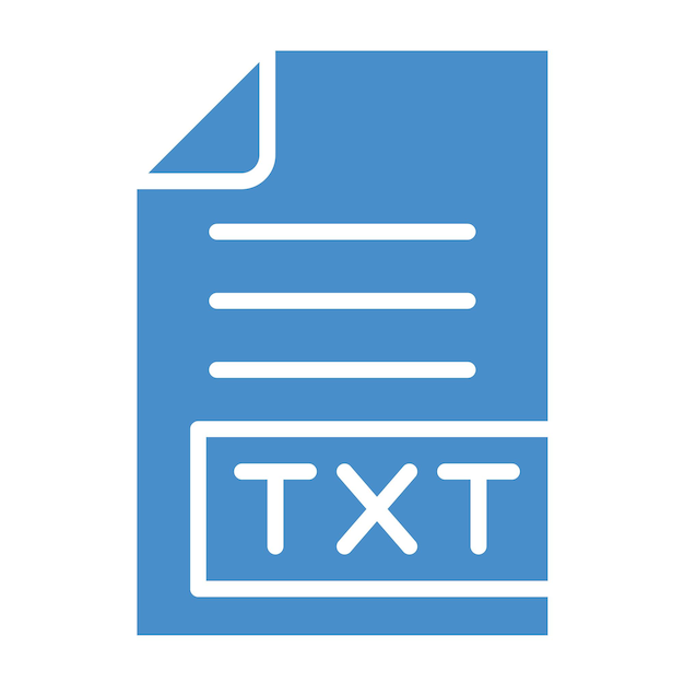 TXT Vector Icon Design Illustration