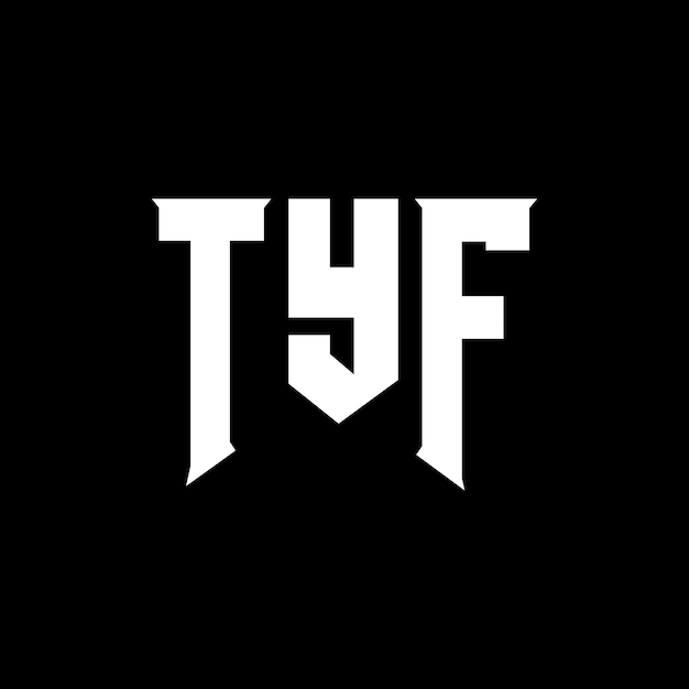 TYF letter logo design for technology company TYF logo design black and white color combination TYF logo TYF vector TYF design TYF icon TYF alphabet TYF typography logo design