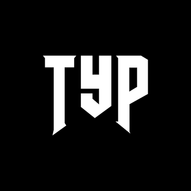 TYP letter logo design for technology company TYP logo design black and white color combination TYP logo TYP vector TYP design TYP icon TYP alphabet TYP typography logo design