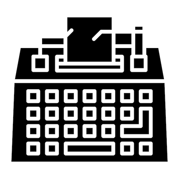 Typewriter Vector Illustration