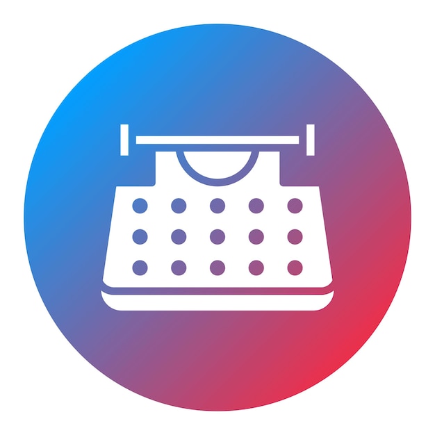 Typewriter Without Paper icon vector image Can be used for Printing