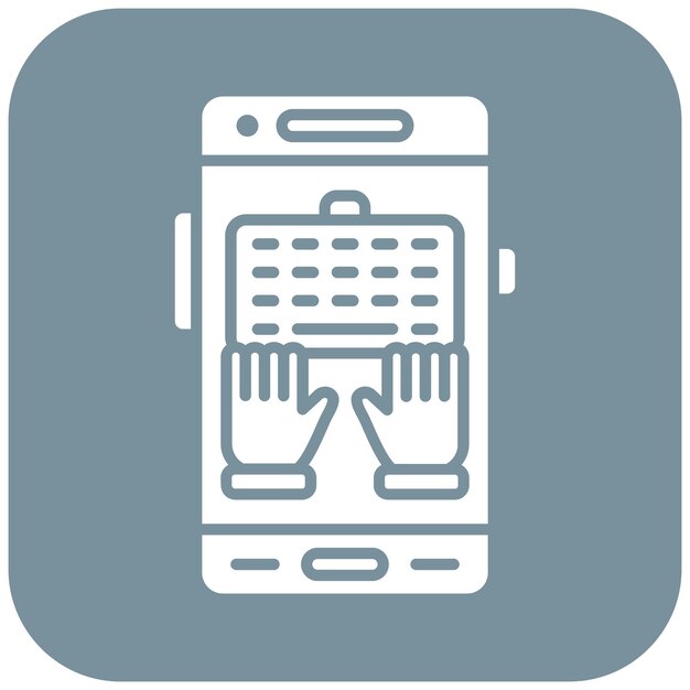 typing icon vector image can be used for mobile app development