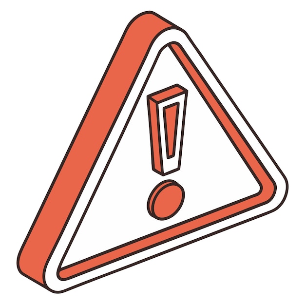 Udråbstegnsikon, advarsel, opmærksomhed, skilt – illustration
