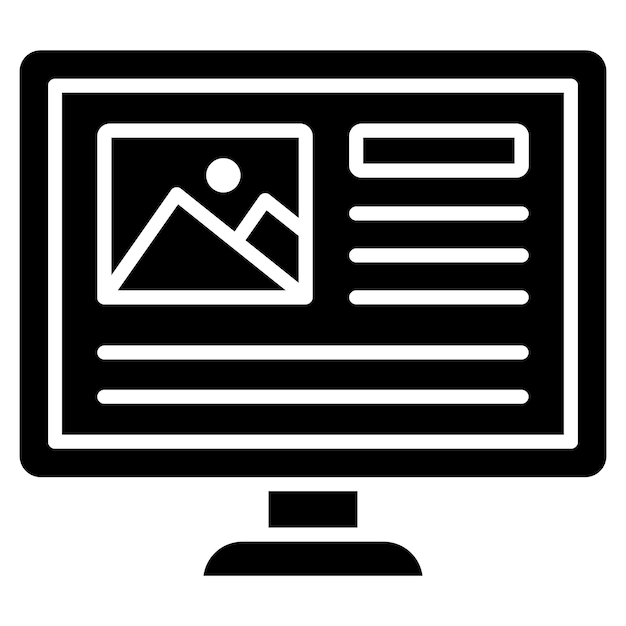 Ui Design Glyph Solid Black Illustration