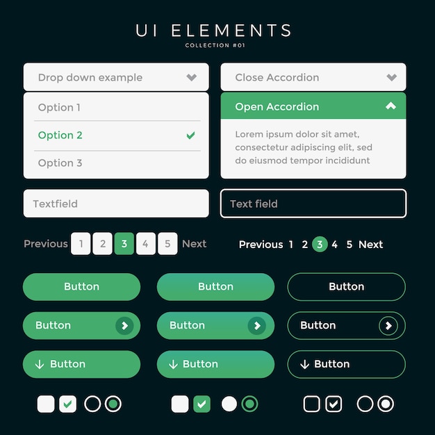 ui elements web desing
