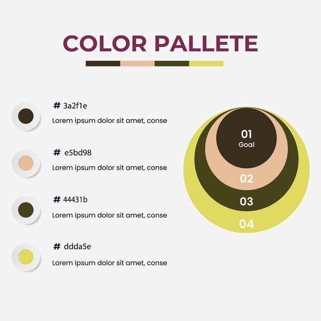 UI UX design için RGB HEX'te farklı renklerin kombinasyonuyla vektör renk paleti örneklerini ayarla