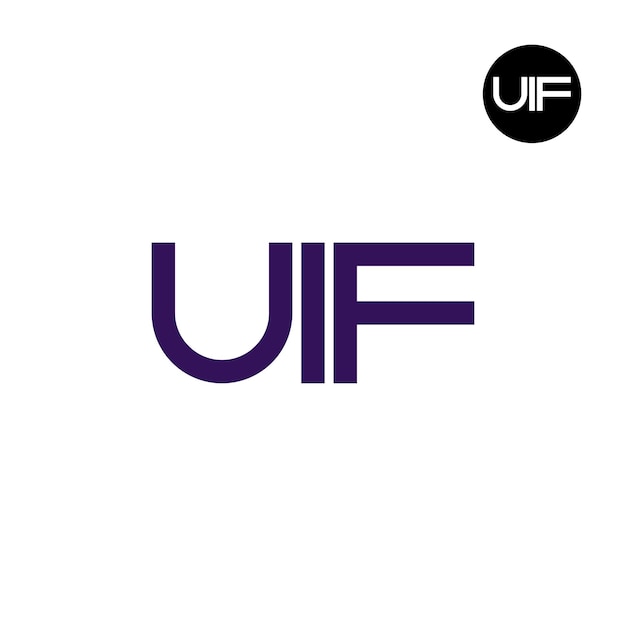 UIF Logo Letter Monogram Design