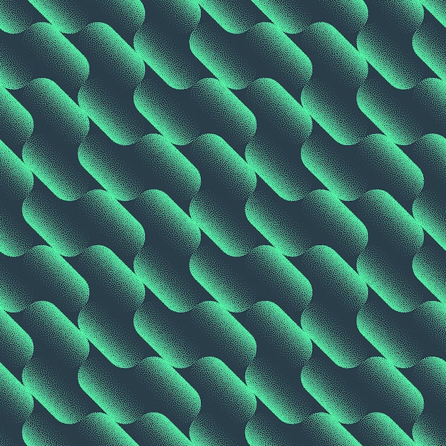 Ultra Modern Wavy Seamless Pattern Trend Vector Turquoise Abstract Background