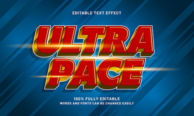 ultra pace editable text effects with a speed and fast theme