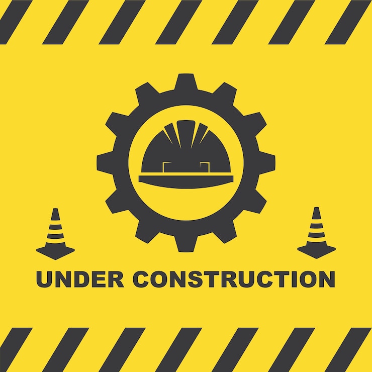 Vektör under construction vector illustration design template