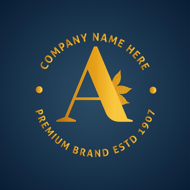 Unique a logo vector design