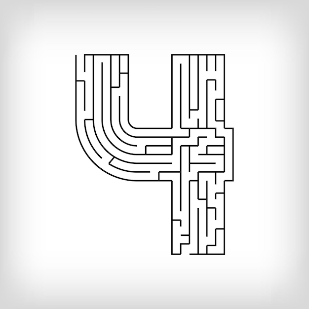 unique linear number 4 maze puzzle the most confusing gaming activity