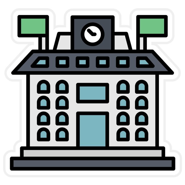 University icon vector image Can be used for University