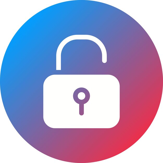 Unlock icon vector image Can be used for UI