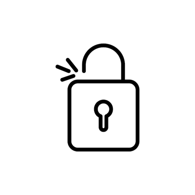 unlock vector icon set padlock vector symbol for ui designs