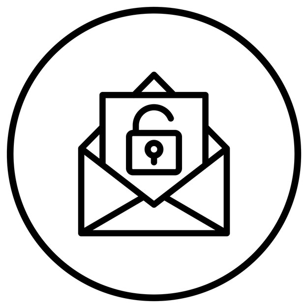 Unlocked Vector Icon Design Illustration