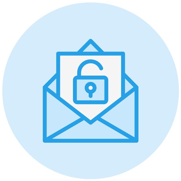 Unlocked Vector Icon Design Illustration