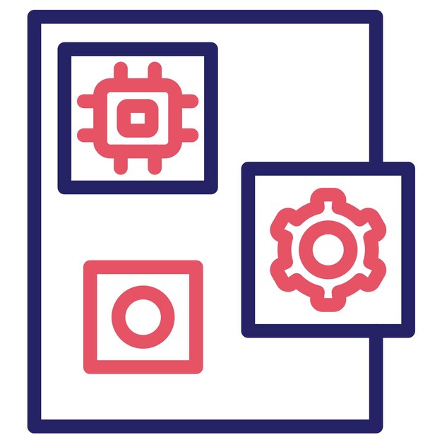 Unstructured Data vector icon illustration of Data Analytics iconset