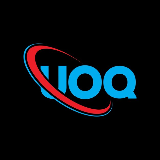 uoq logo uoq letter uoq letter logo design initials uoq logo linked with circle and uppercase monogram logo uoq typography for technology business and real estate brand