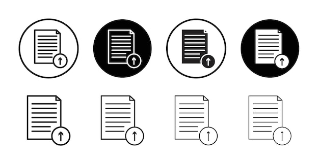 Update document icon Thin line art collection