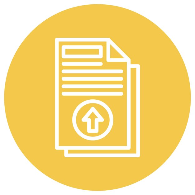 Upload File Vector Illustration