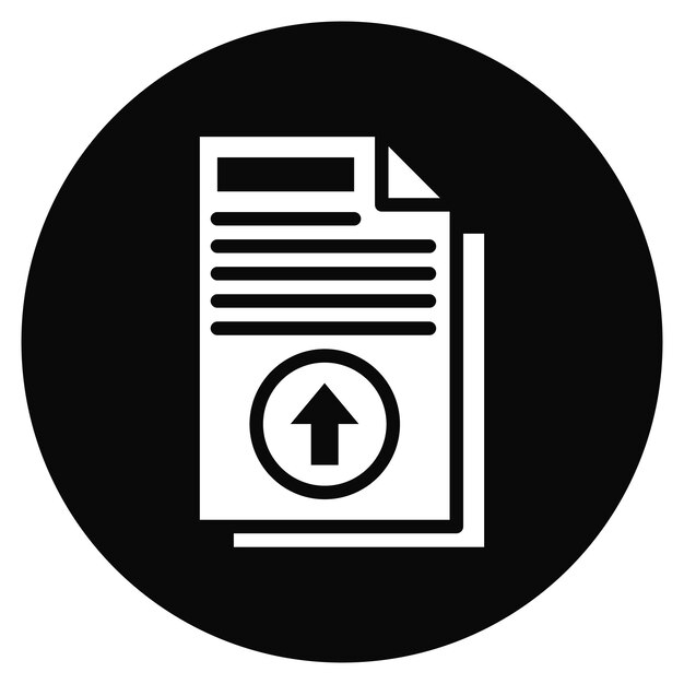 Upload File Vector Illustration