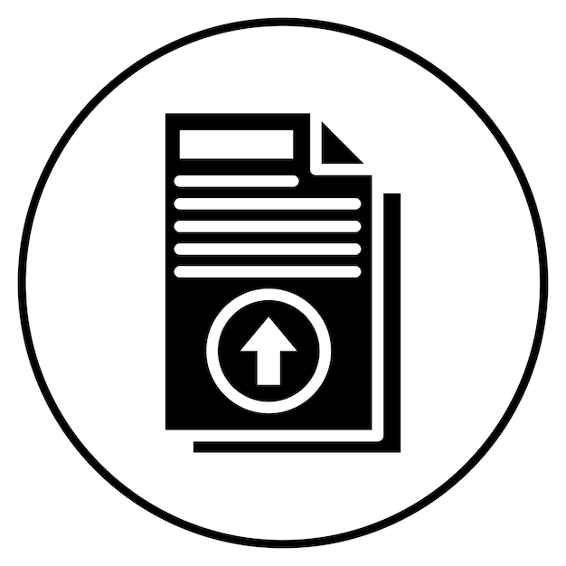 Upload File Vector Illustration