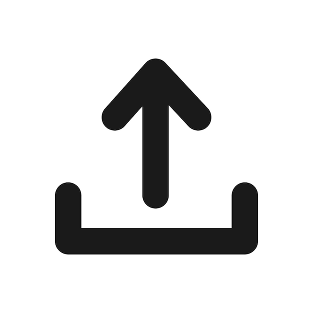 Upload icon vector illustration isolate on white background