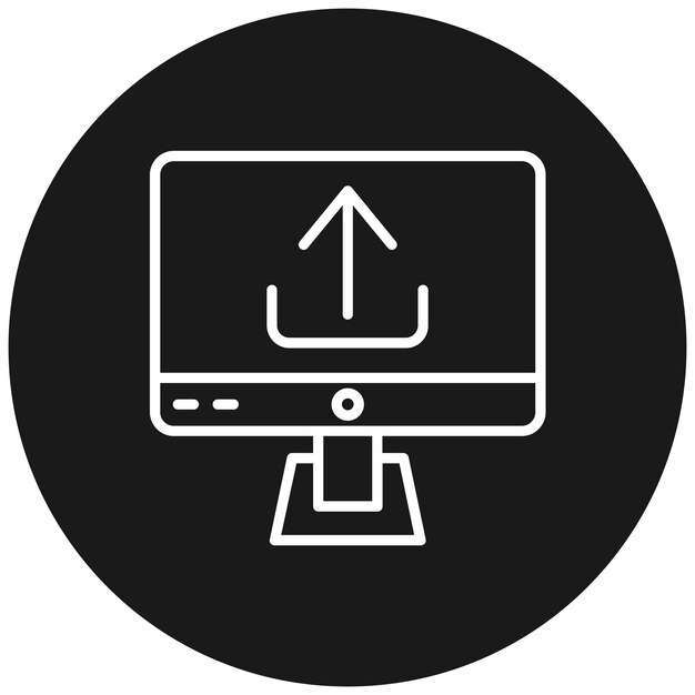 upload vector icon can be used for user experience iconset