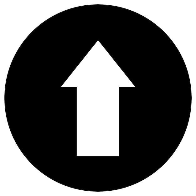 Uppåtpil Vektorikon Design Illustration