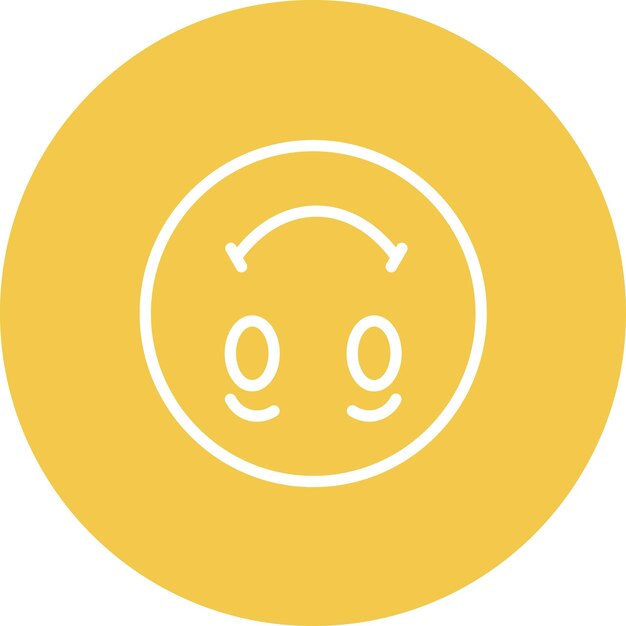 Upside Down Face vector icon illustration of Emoji iconset