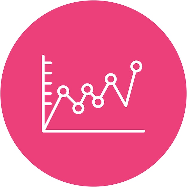 Upward Trend in Graph Vector Illustration Style