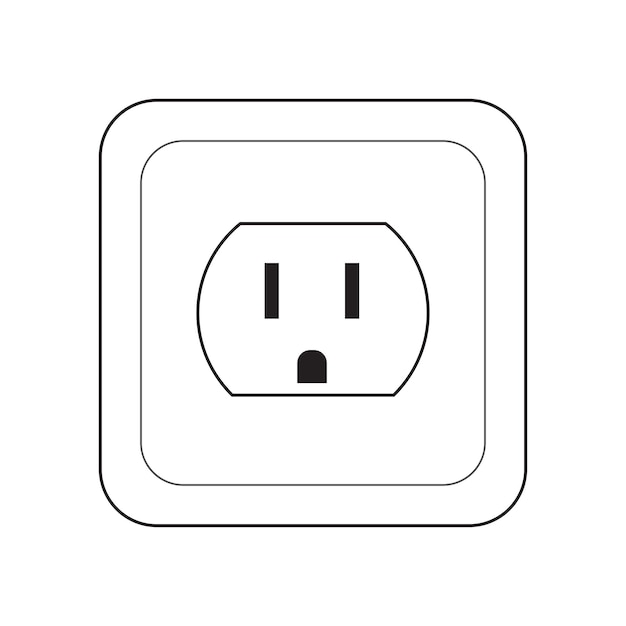 USA AC power sockets icon Type B