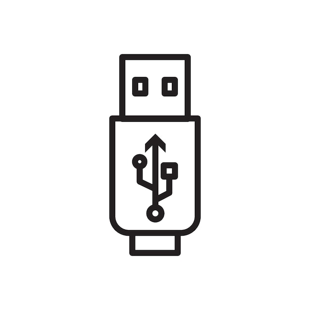 USB icon Thin line art collection