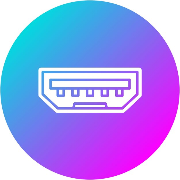 USB port vector icon Can be used for Computer and Hardware iconset