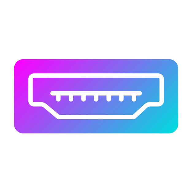 Usb Port Vector Icon Design Illustration