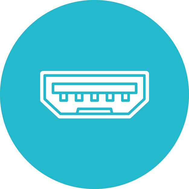 USB port Vector Illustration Style