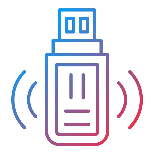 USB Wifi icon vector image Can be used for Cloud Computing