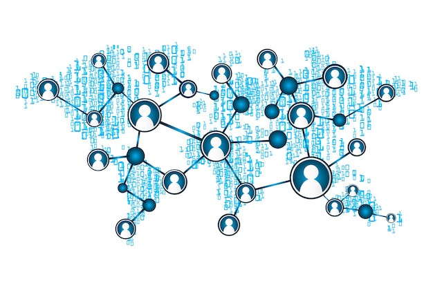 User connect all over the world network
