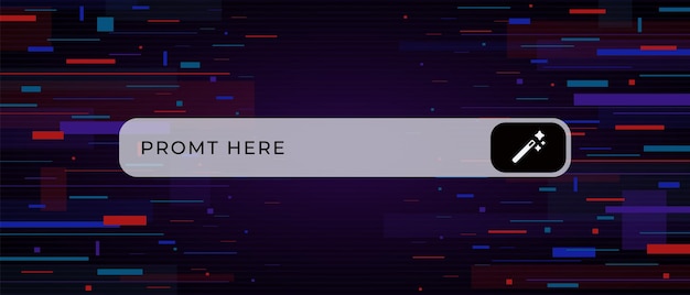 User interface design with interactive button for text input and customization