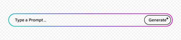 User interface element with prompt input and generate button