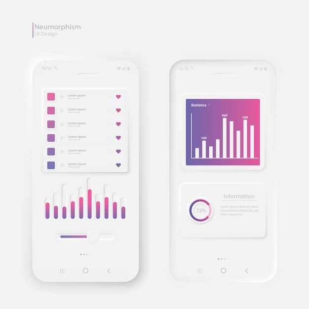 User interface elements for a mobile application The layout of the phone screen and a set of user interface icons
