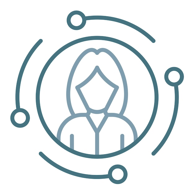 User Network Flat Illustration