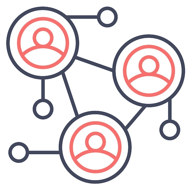 User Networking Vector Illustration Style