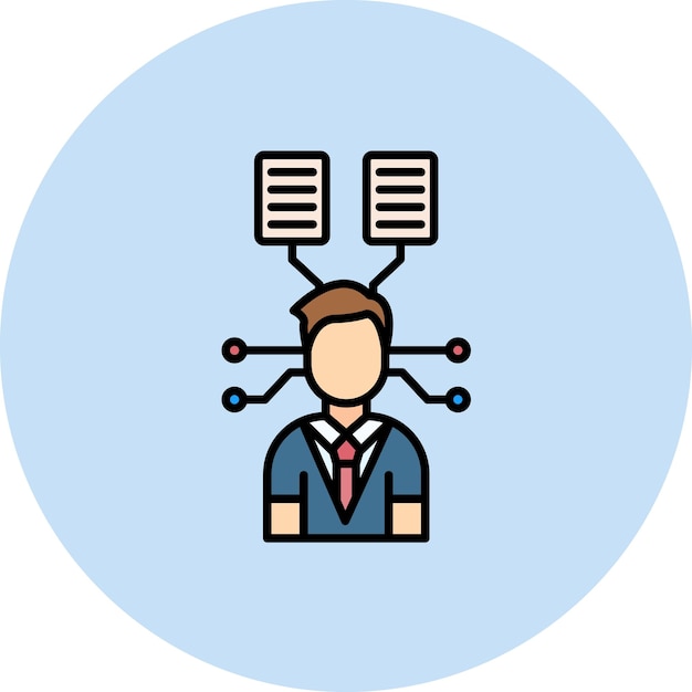 User Predictions Flat Illustration